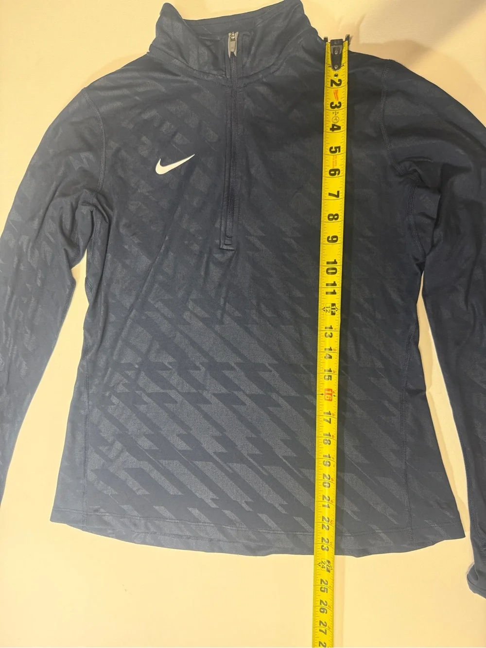 Nike Woman’s Navy Geometric Quarter-Zip‎ Pullover